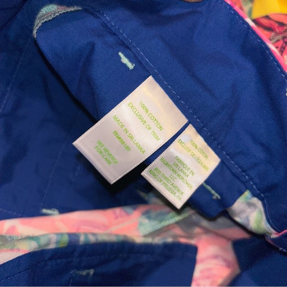 Lilly Pulitzer 5" Callan Shorts Serene blue seas the day Size 2 tropical fish - Picture 5 of 6
